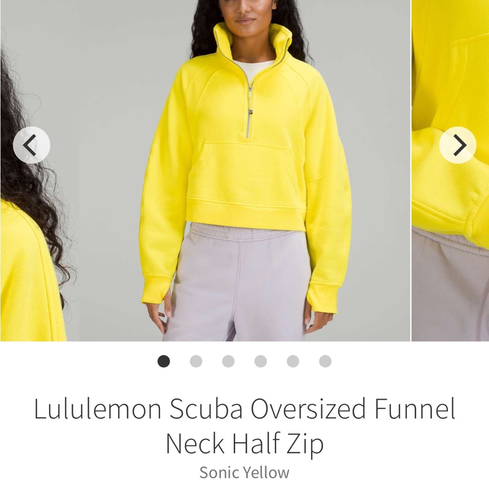 Scuba Funnel Neck Half Zip Sonic Yellow